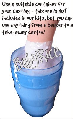 Комплект за детска леене BabyRice / Рамка от матирано Сребро 11,5x8,5 инча / Кремовое за монтиране на 3 дупки / Крем основа / Бронзова