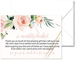 Доброто картичка с благодарност под формата на детската душа в цветенце (25 броя), Предварително напълнени с бележка от
