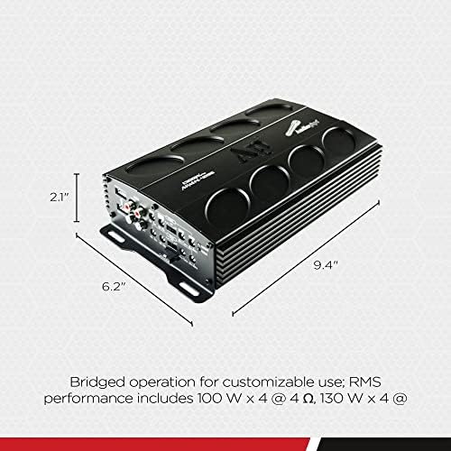Audiopipe APMI-4095 Клас AB Компактен Мини усилвател на МОП-транзистори с мощност 1300 W с 4-канальным усилване за Автомобилни