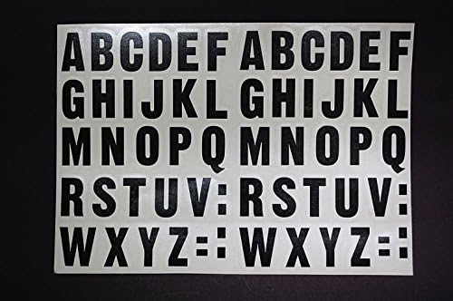 Винилови стикери с букви от азбуката Five STAR SUPPLY A-Z (X2 комплекта) Изберете цвят и размер от 1/2 до 12 инча V461 (3 X 1.5,