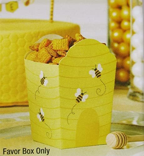 Кутии за подаръци за празника декор на Кошера и за пчели - 8 броя - 3 x 4,875 инча сглобени