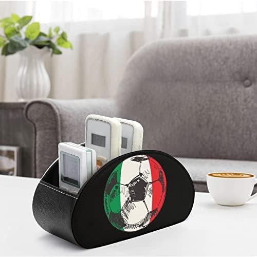 Флаг На Италия Футболен Футболен Дистанционно Управление Притежателят От Изкуствена Кожа Дистанционно Управление Caddy Тава Малка