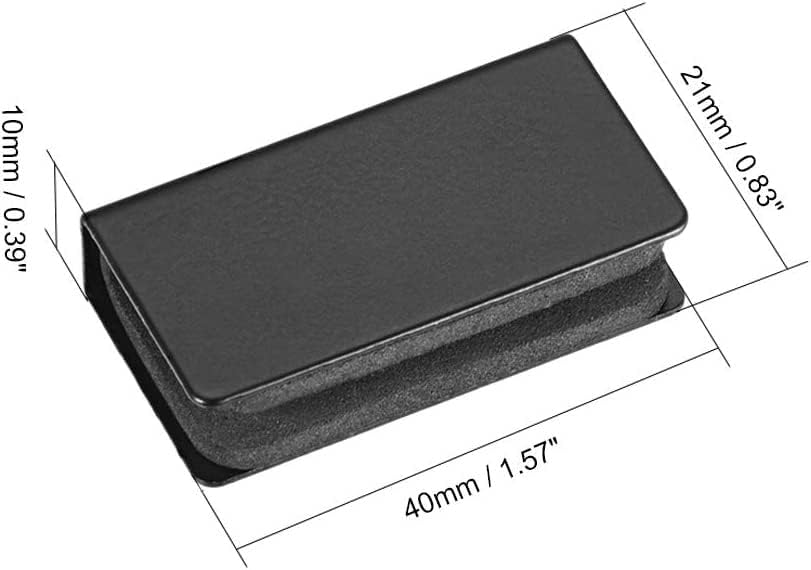Брави KIANSLA Sourcingmap 5-6 мм Стъклена Врата С Магнитно Капаче ABS Черно с Набор от Щипки