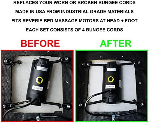Сменяеми бънджи-въжета от 4 Комплекти за Вибрационни двигатели за масаж на главата и краката с електрически люк Reverie