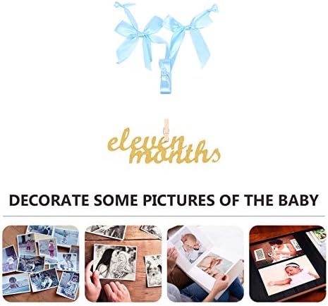 Набор от рекламни Банери за Снимане Първия Рожден Ден на Детето в Стил NUOBESTY, Реквизит за Снимки с Забележителност в 1-12