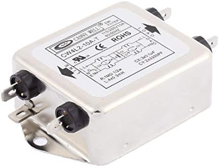НОВ LON0167 CW4L2-10A-T Сила за монофазен шум линеен електромагнитен филтър ac 115/250V 10A (CW4L2-10A-T Einphasiger EMV-Filter für