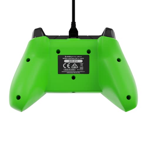 PDP Жичен контролер Neon White за Xbox X Series| S, Геймпад, Кабелна гейм контролер, Гейминг контролер за Xbox, Xbox One, Официално