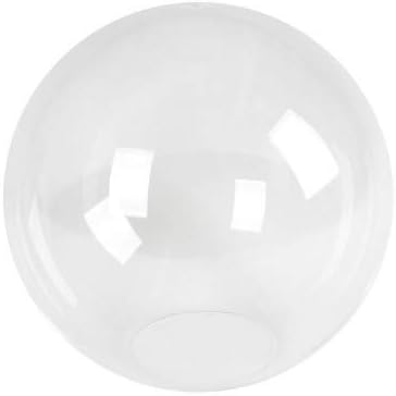 Глобус за фонарного стълб KastLite 14 от прозрачен акрил | Гладка текстура, с дупка, без инкрустация 5,25 инча | Произведени в САЩ