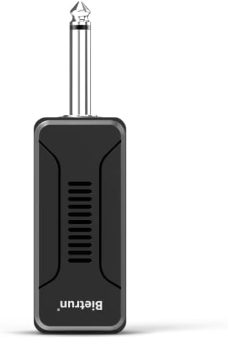 UHF приемник за безжичен микрофон Bietrun WXM02/WXM04, с акумулаторна батерия с капацитет 720 mah, обхват на 160 метра, изход за 1/4