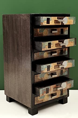 Екзотична Индия 13 Дървена Декоративна Кутия Ръчна изработка С Малко чекмедже - Дърво Манго