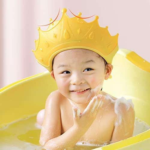 AFGHJ Tiktok богат на функции Шапка за душ за деца, Мека Регулируема Козирка за къпане, Солнцезащитная Шапчица за Прически, Шапка за Плуване