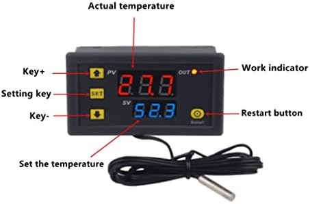 HOUKAI Мини Цифров Регулатор на температурата Регулатор на Термостата Отопление Управление на охлаждане Терморегулятор