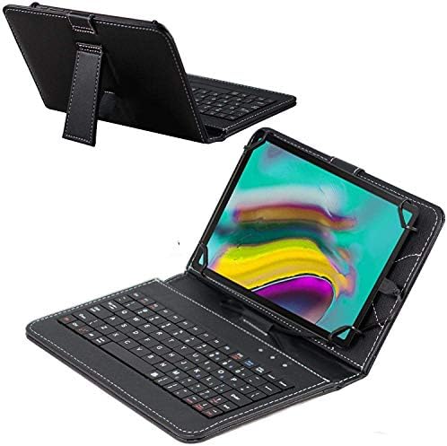 Черен калъф-клавиатура Navitech е Съвместим с 10.1-инчови таблета Lenovo TAB 4 X 704F
