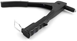 X-DREE Дюза 2,4 мм 3,2 mm 4,0 mm 4,8 мм, дръжка с черно пластмасово покритие, Комплект инструменти за ремонт на ръчно клепальщика с храповой