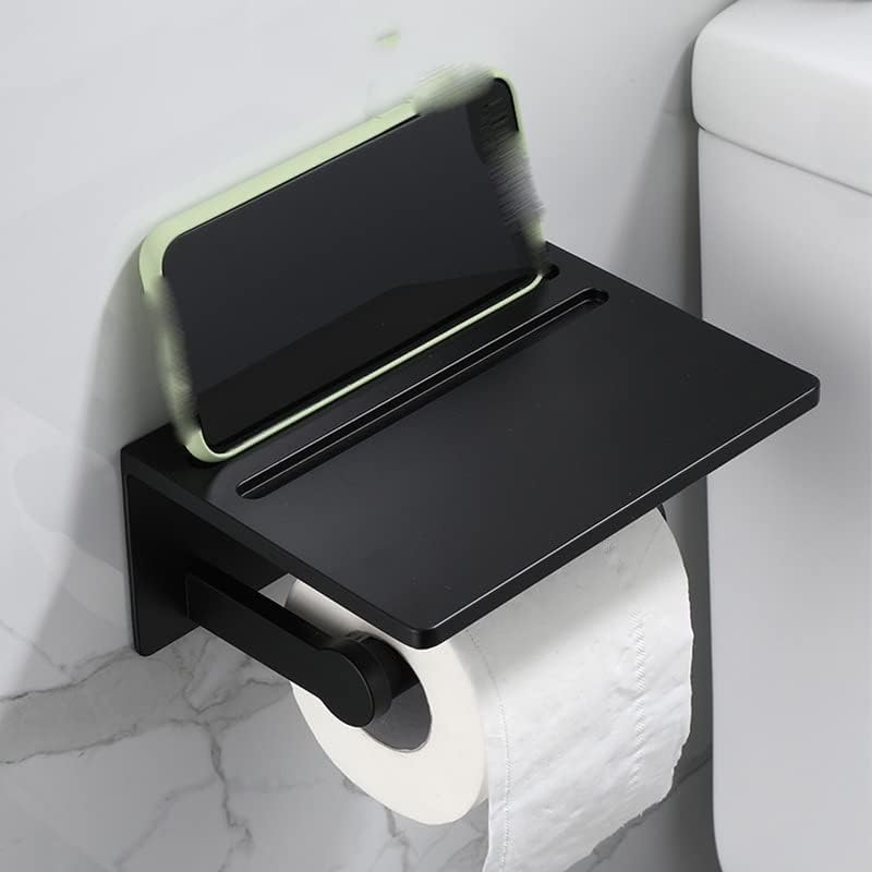 ZYJBM Притежателя на Ролка Тоалетна хартия с Рафт Регулируема Поле За Тоалетна с тоалетна Органайзер За Съхранение на Аксесоари