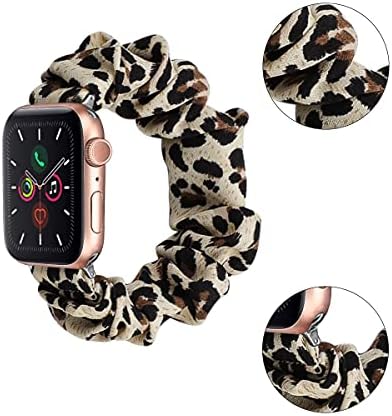 Гъвкави еластични ленти часа, съвместими с Apple Watch 38/40/42/44 мм, женски Тъканни Гривни с принтом, Въжета-Дъвка за iWatch Series 6
