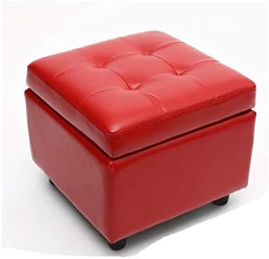 Столче за съхранение на GFHLP, Кожена Кутия за съхранение на играчки, Стол За подмяна на обувки, Столче За Модерен Квадратен съхранение