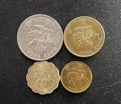 Азиатски набор от монети Хонг Конг Bauhinia Издание 1, 2 И 5 Цента 1 Юан 4 групи от по 4 монети Лъки Колекция от монети от Хонг