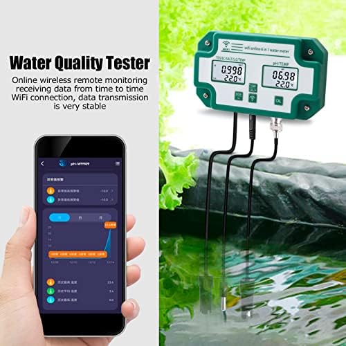 BAGEVI 6 в 1 Тестер за качеството на водата Онлайн Безжично Дистанционно Наблюдение Цифров Многопараметрический Измерване