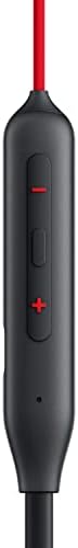 Ушите OnePlus Bullets Wireless Z2 Bluetooth 5.0, мощни бас с драйвери 12,4 мм, време на работа на батерията 30 часа (Акустичен червен)