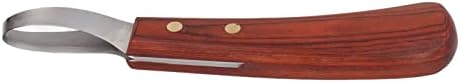 Нож за подрязване на копита CHICIRIS, Нож с две остриета за Подрязване на Копита с Дървена Дръжка, Инструмент за Изграждане на