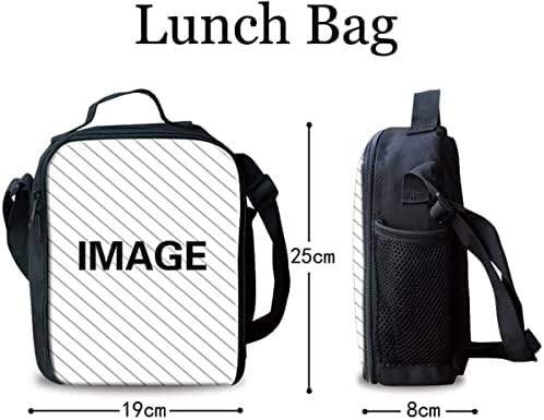 Училищна чанта BYCHECAR от Краве Семки с чанта за Обяд за Момичета, Чанта за Начално училище, Раница с Флага на сащ, Детски Обяд-Бокс, молив