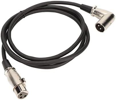 Микрофон кабел FECAMOS XLR от мъжа към жената с Дължина 4,9 фута, корпус от с сплав, кабел XLR от мъжа към жената, HiFi качество