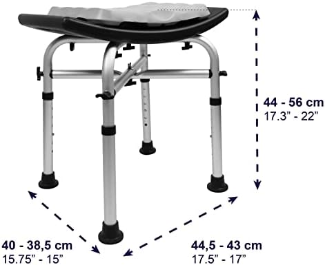 KMINA - Столче за душата на увеличаваща се с подплата (330 кг) с Двоен Усилен перекладиной и възглавница, Стол за душата
