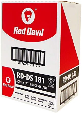 Уплътнител за тръби от акрил, латекс Red Devil 0846DS RD-DS 181, 10,1 унция, Сив, 12 опаковки