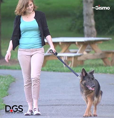 Dog Gone Smart Pet Products I ' m Gismo Разширяема система дръжки-каишки, с удобен и гигиеничным дозатор за какашек и патентована