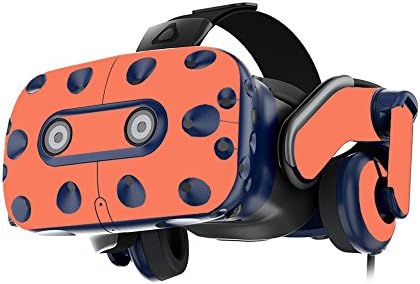 Кожата MightySkins, съвместима със слушалки на виртуална реалност HTC VIVE Pro - Однотонная добрата сьомга | Защитно, здрава